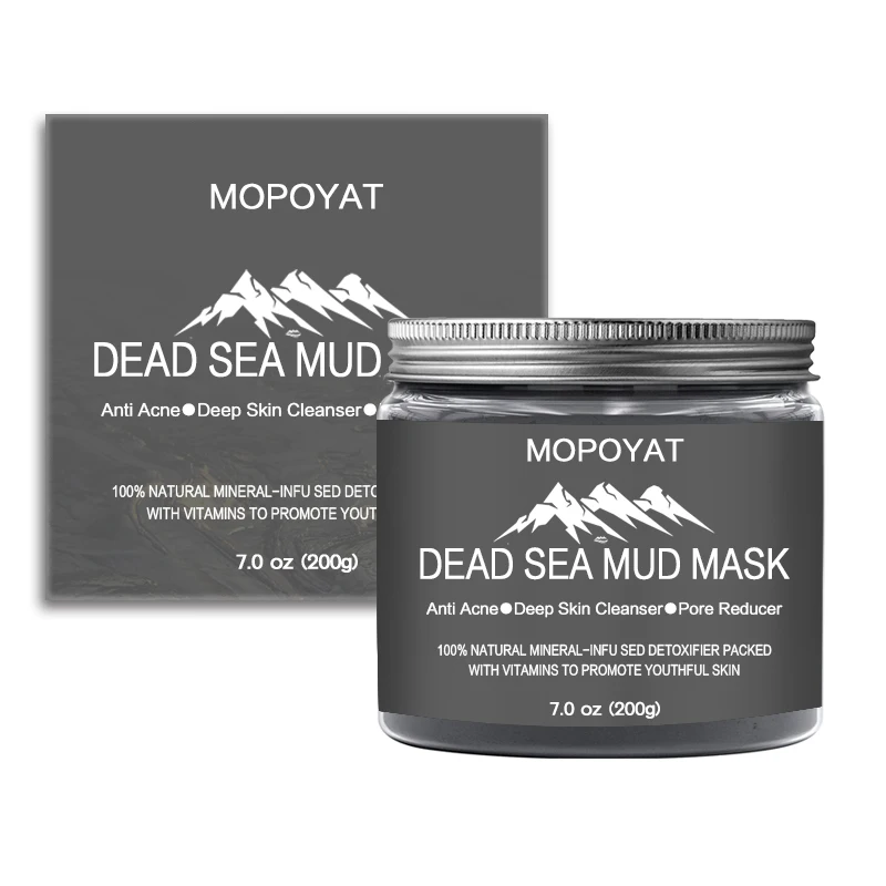 OEM/ODM 100% Natural face skin care Mineral Dead Sea Mud Facial Mask volcanic magnetic remove blackheads