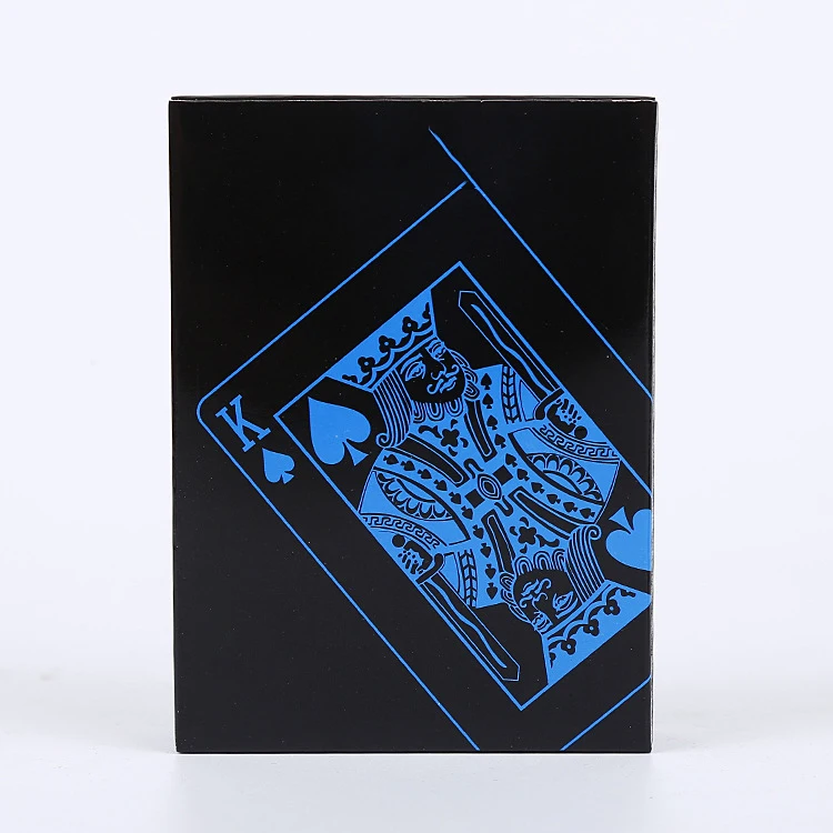Glowing 1 Set Black Luminous Playing Cards In The Dark Bar Ktv Poker Cards Night Collection Waterproof Poker Decks luxury box