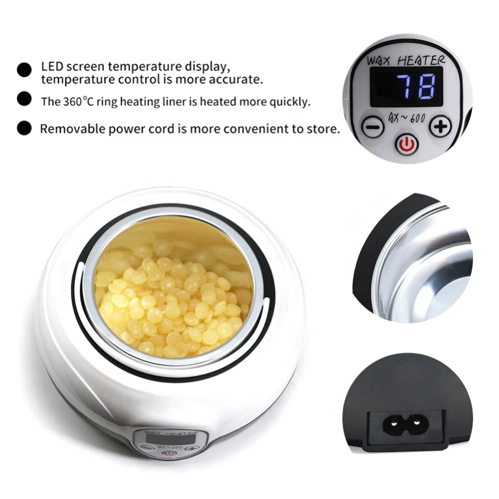 Smart LCD Display Paraffin Melting Electric Hair Removal Wax Pot Melt Waxing Machine Kit Warmer Wax Heater Pot