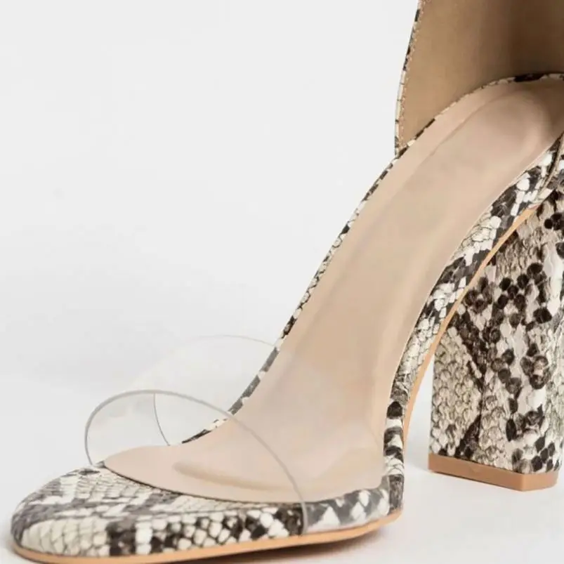 
Big size sexy snake print Lady dress shoes women high heel shoes for party fashionable high heels 