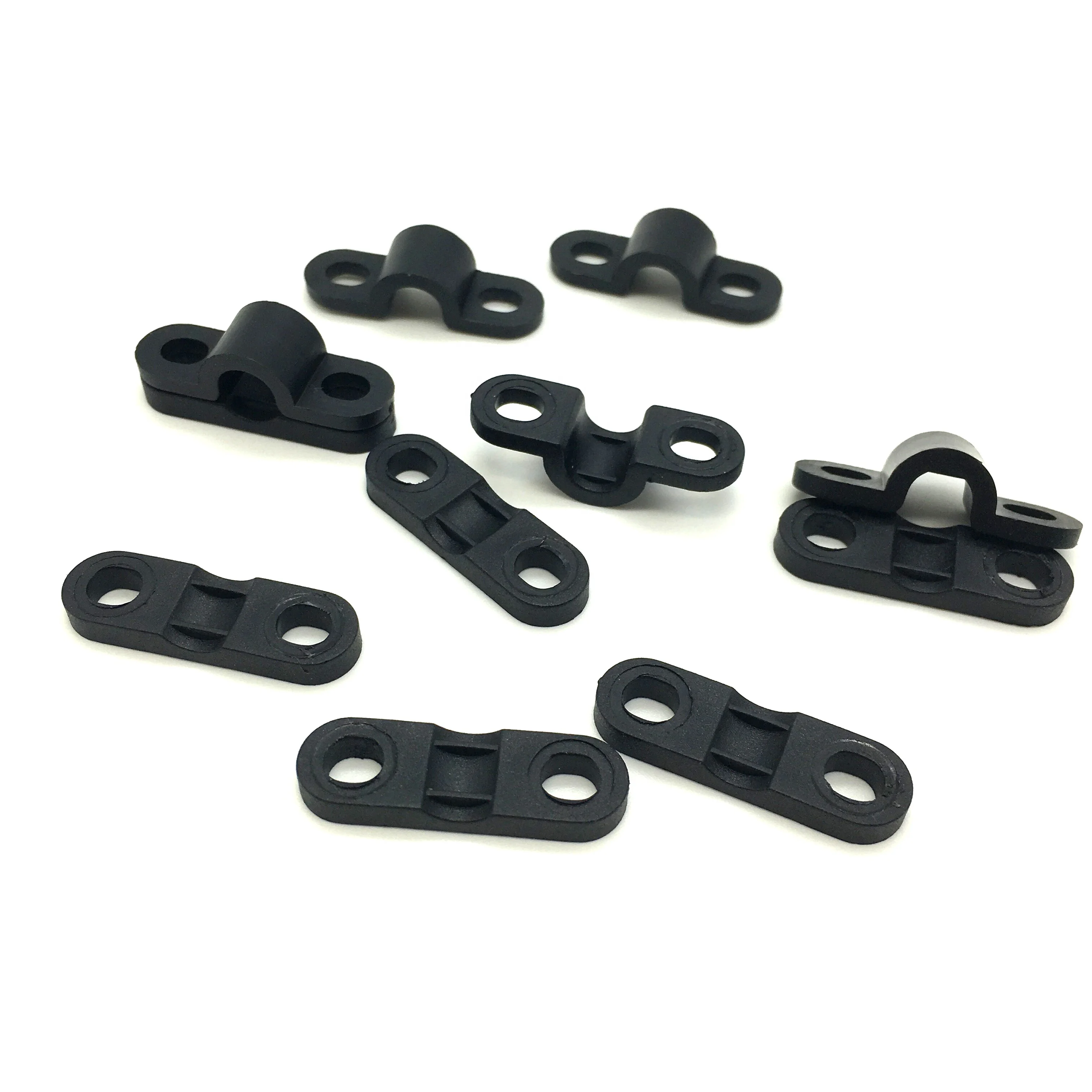 2000PCS cable clamp plastic 6mm bridge type strain relief cable holder clips electric wire clips