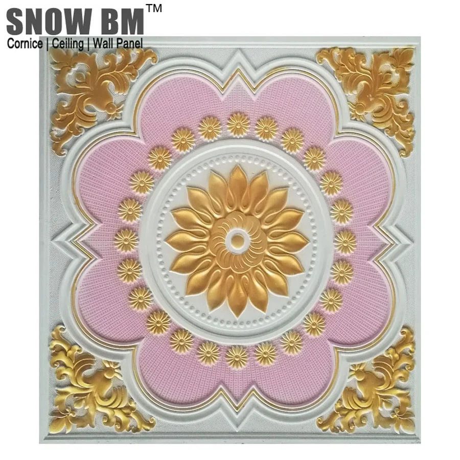 Custom Color Suspended Glass Fiber Reinforced Color Plaster False Ceiling Board