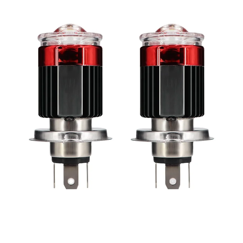 Motorcycle Led lights built-in headlights electric car lens spotlights near and far light one demon eye modified bulb