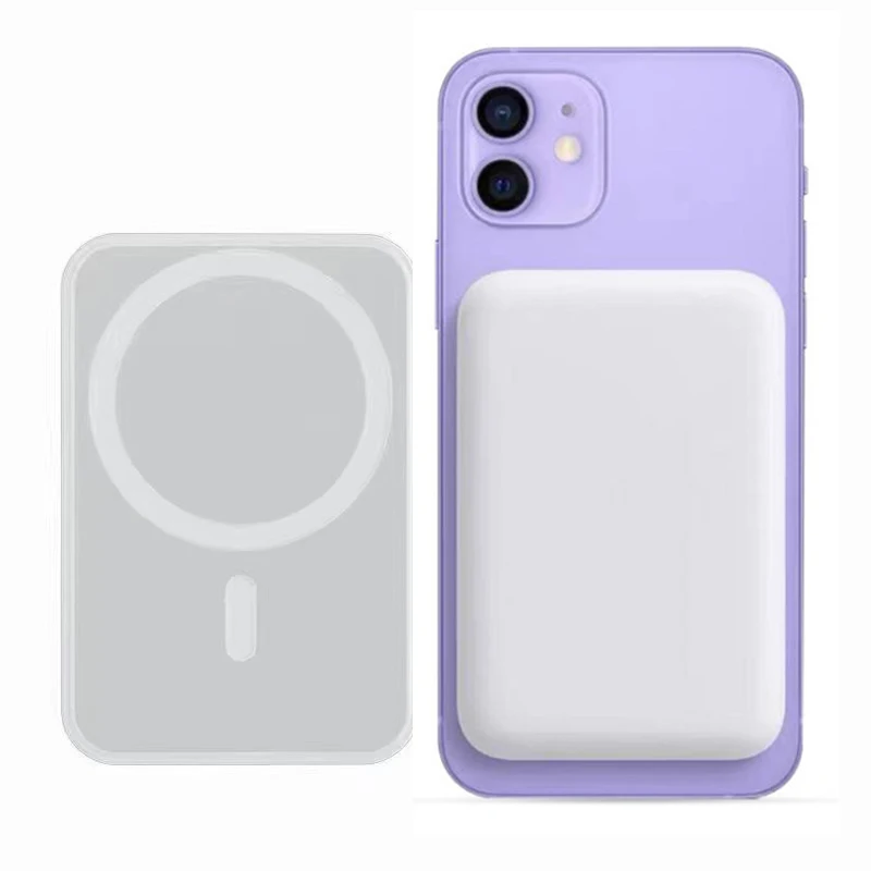 10000mah Wireless Charging Mag Safe Battery Pack Mag Safe Magnetic Battery Case Power Bank For Iphone 11 12