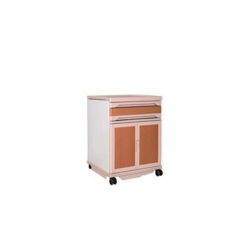 YH-C04 Hospital Bedside Cabinet And Lockers Abs Bedside Cabinet Mobile Hospital Beside Cabinet