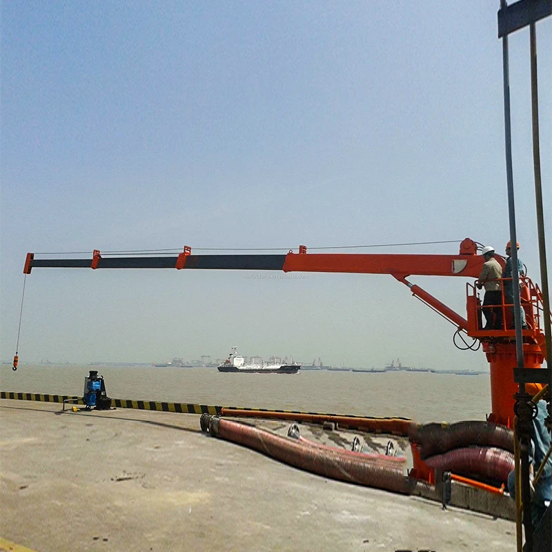Factory direct  5Ton 10 Ton 20 Ton offshore Davit Crane Marine Telescopic Deck Crane With Remote Control