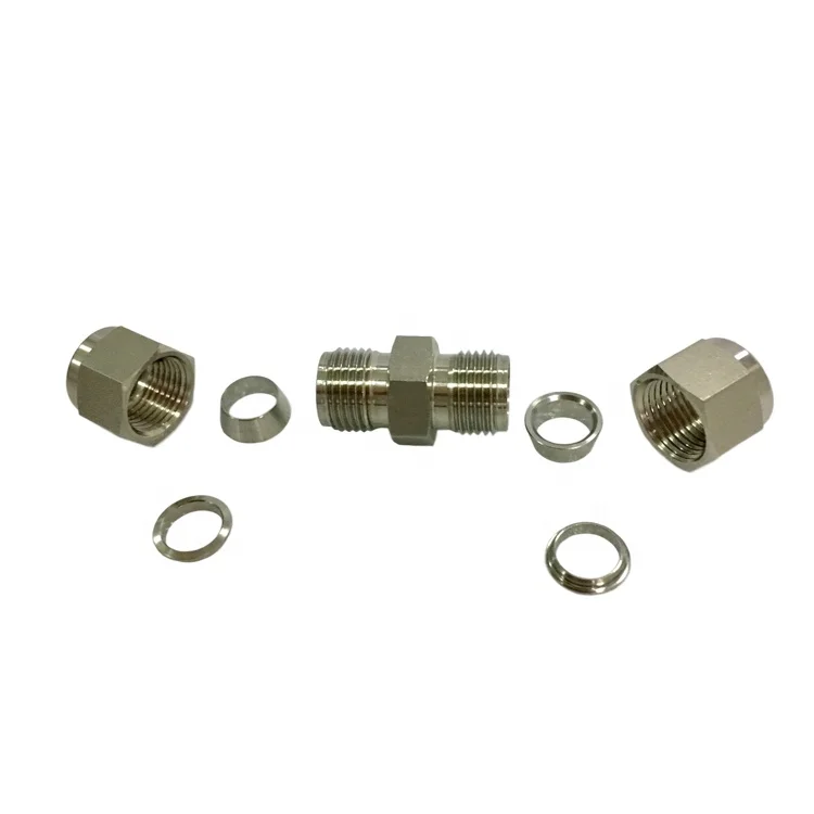 OD 10 mm Stainless Steel Compression Straight Union Fittings