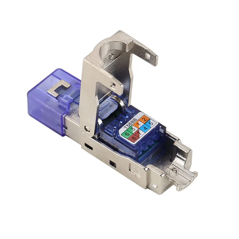 Hot sale 8P8C Connector CAT.6A CAT.7 CAT.8  6a 7a 8a STP rj45 toolless plug
