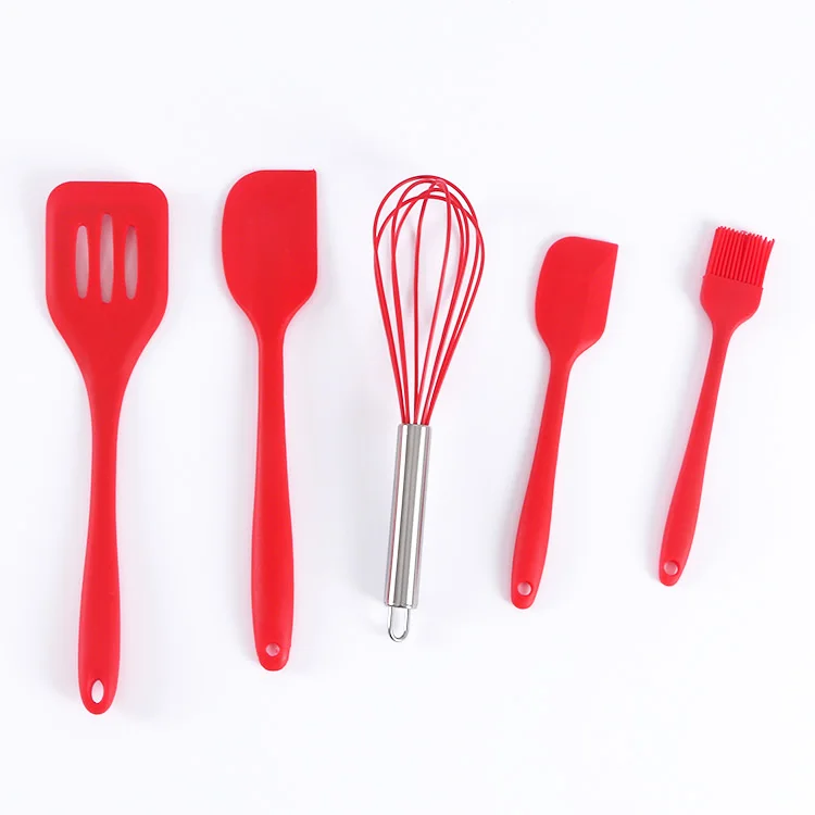 Eco Friendly Heat Resistant Non-Stick Kitchenware Cooking Silicone Kitchen Utensil Set