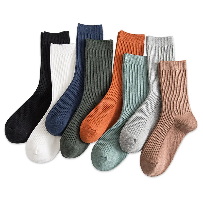 Cotton home socks warm comfy white orange colorful thick cotton good quality socks