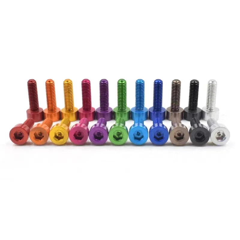 Custom Colourful Anodized  Din912 Aluminum Screw Bolt