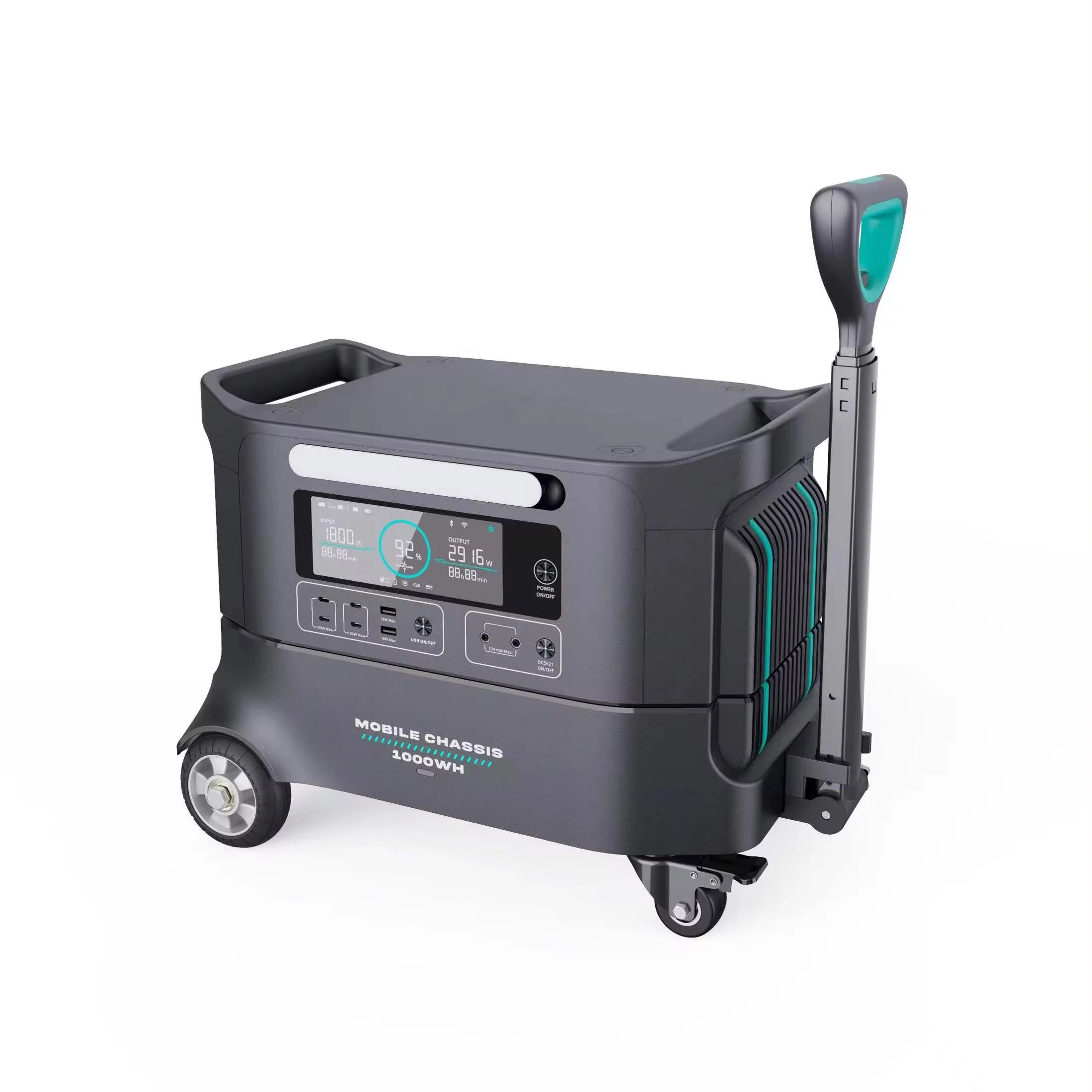 portable battery power station waterproof portable energy storage outdoor power supply solar battery