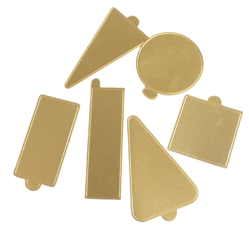 Hot sale 1mm round square triangle shape mini cake pastry base board