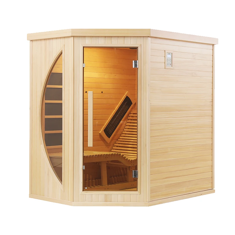 1 человек сауны болиголова низкоинфракрасная сауна с 6 углеродными обогревателями хромотерапевтическое освещение кислородный ионизатор