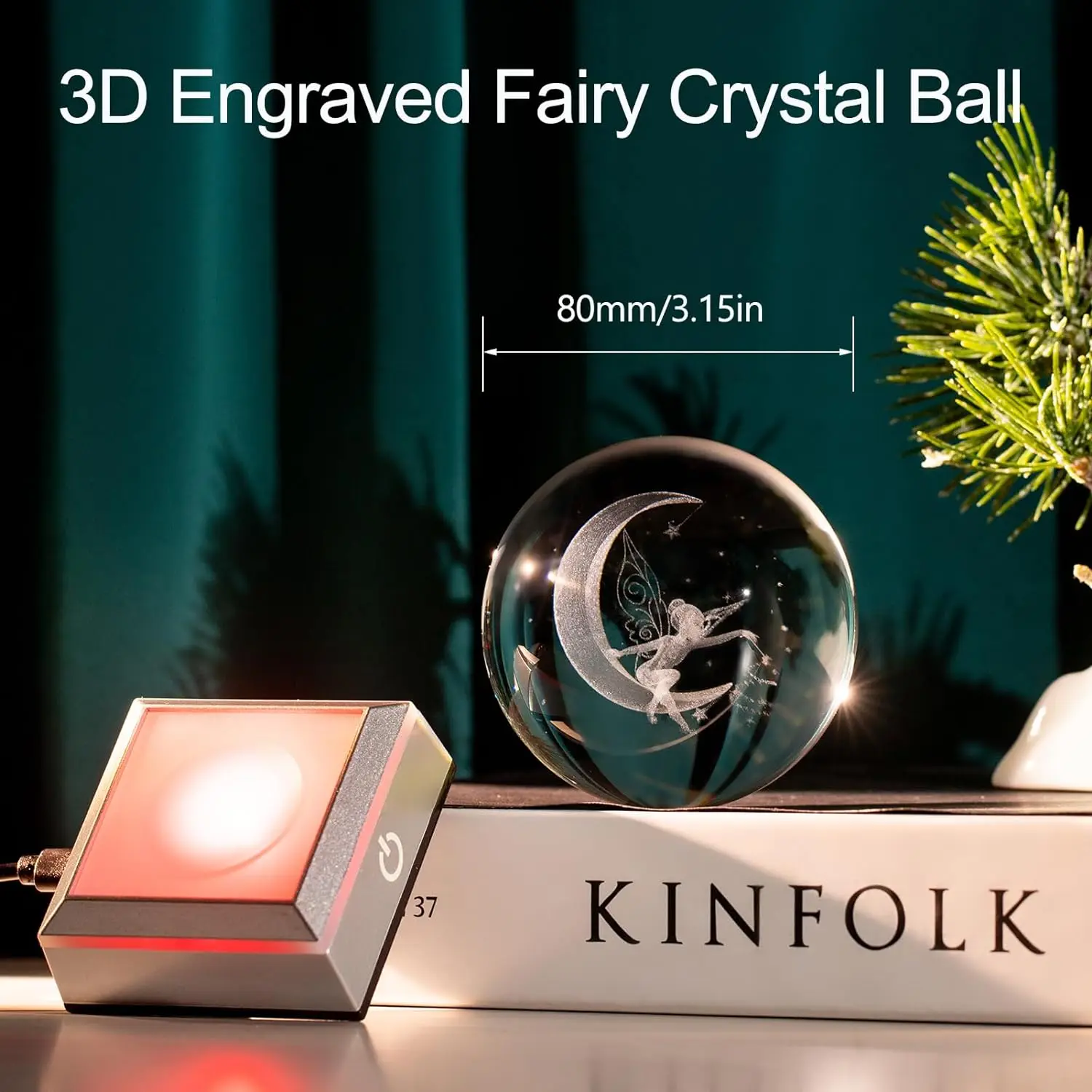 Wholesale Different Patterns Creative K9 Crystal Led Night 3D Moon Night Lamp