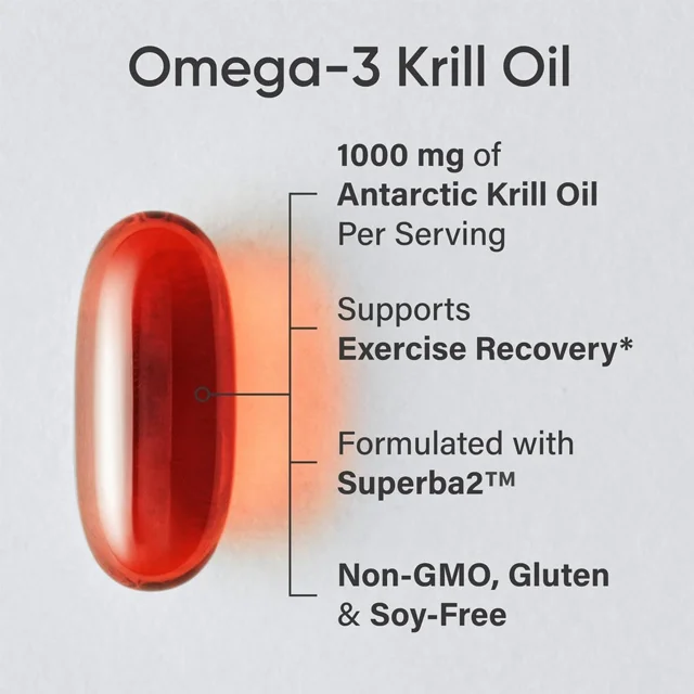 OEM/ODM Antarctic Krill Oil Omega 3 Softgel Food Supplement with Private Label, Phospholipids, Choline & Astaxanthin