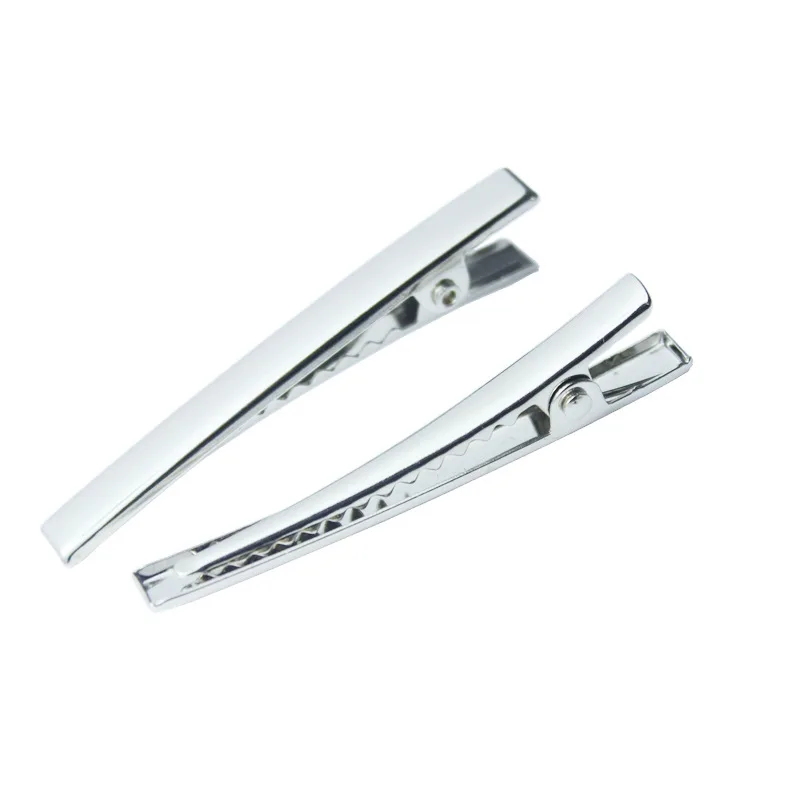 6mm*5cm 2Inch Slim Rectangle Metal Alligator Hair Clip Plain Narrow Duckbill Hairpins For DIY Hair Accessories