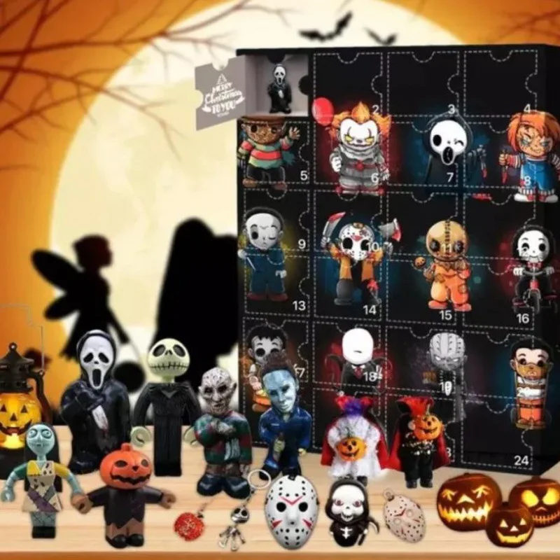 Halloween stress reliever toy raffle blind box pumpkin popping bubble sensory fidget toy mystery boxes gift for kid depressurize