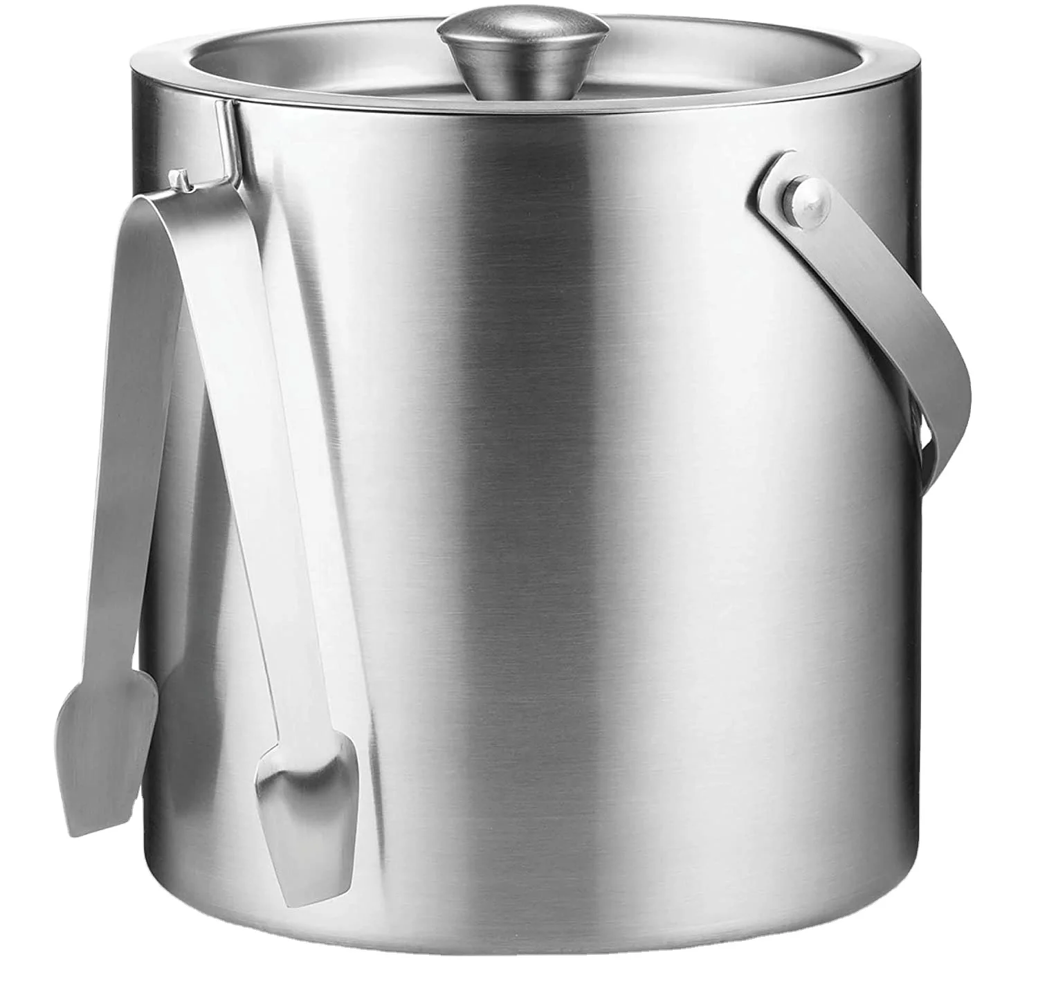 304 Stainless Steel Easy Carry Handle, hilling Beer Champagne and wine, Party Beverage Chiller Bin,Ice Bucket with Lid