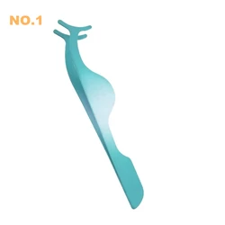 Private Label Stainless Steel lash eyebrow tweezers applicator Custom Logo Strip EyeLash Twizzers Laah Tweezers