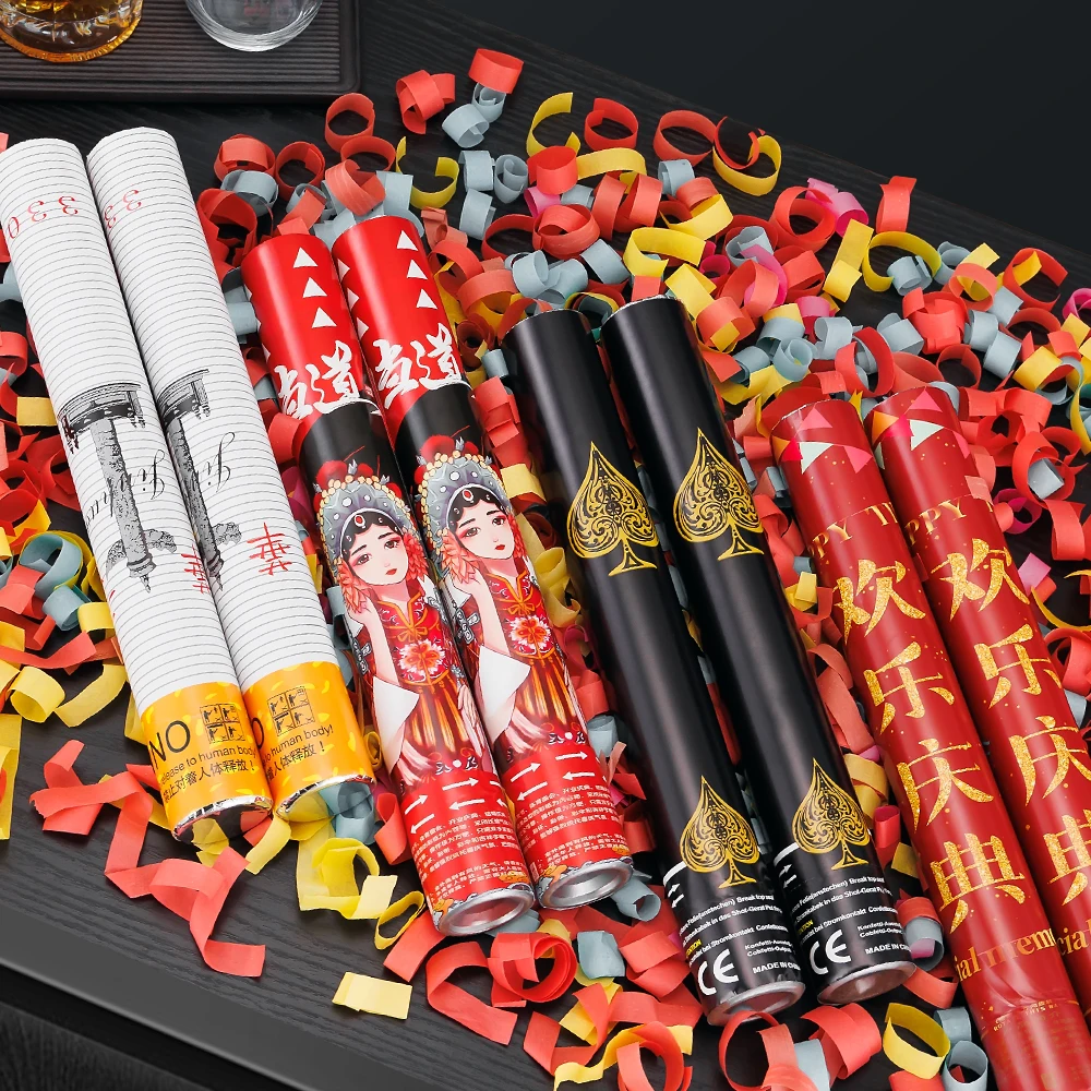 Wholesale China Supplier Exciting Multicolor Streamer Confetti Cannon Festive Joyous Celebration Supplies