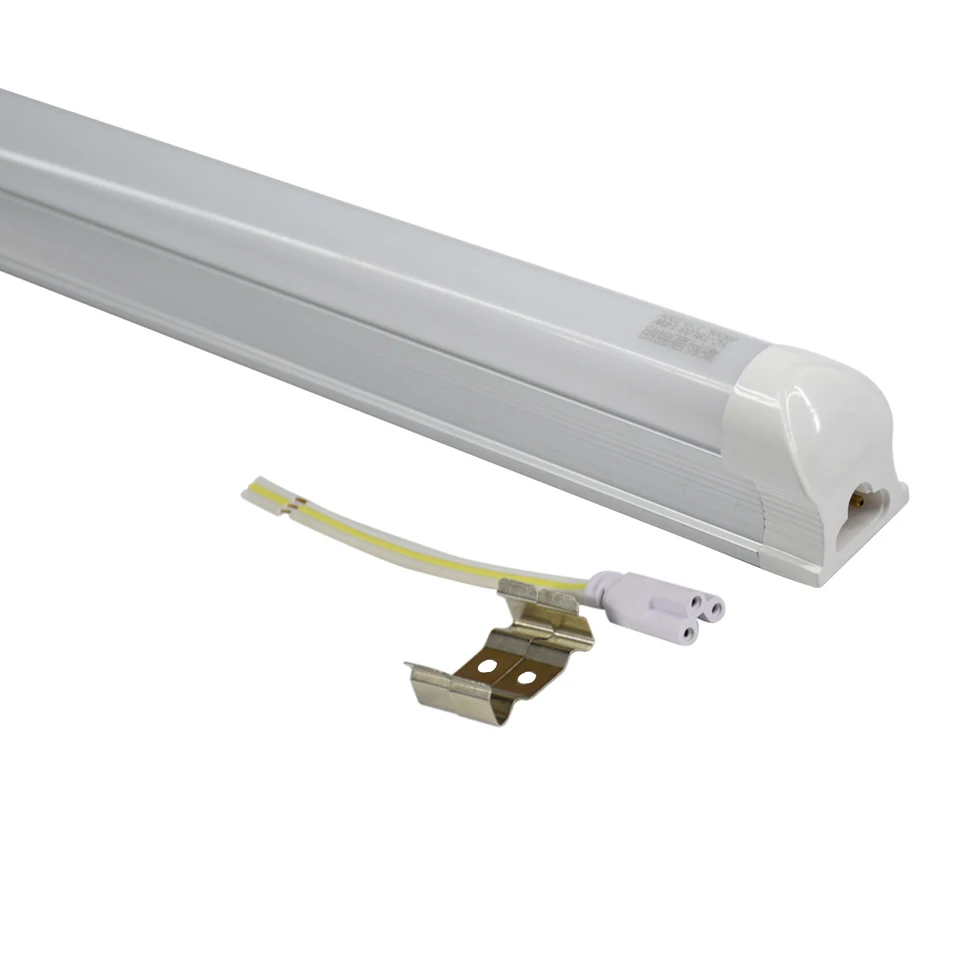 High Brightness 18W/30W/40W LED Tube Bench Lighting Bracket Integrated Assembly Line for Hotels Long Bar T8 Lamp Body Made of PC