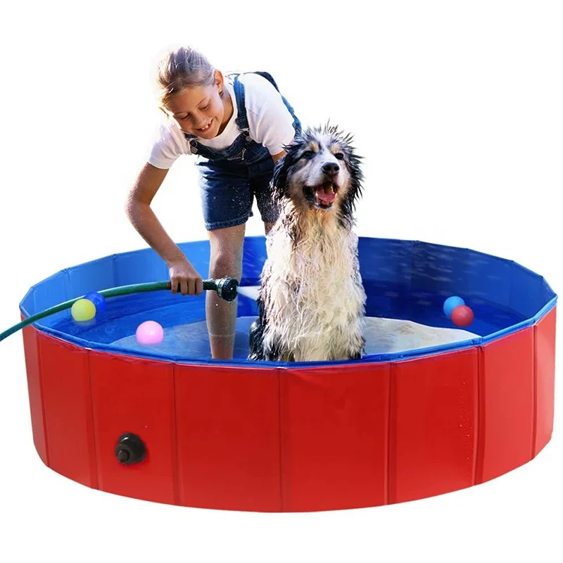  Portable outdoor pet bath foldable dog swimming