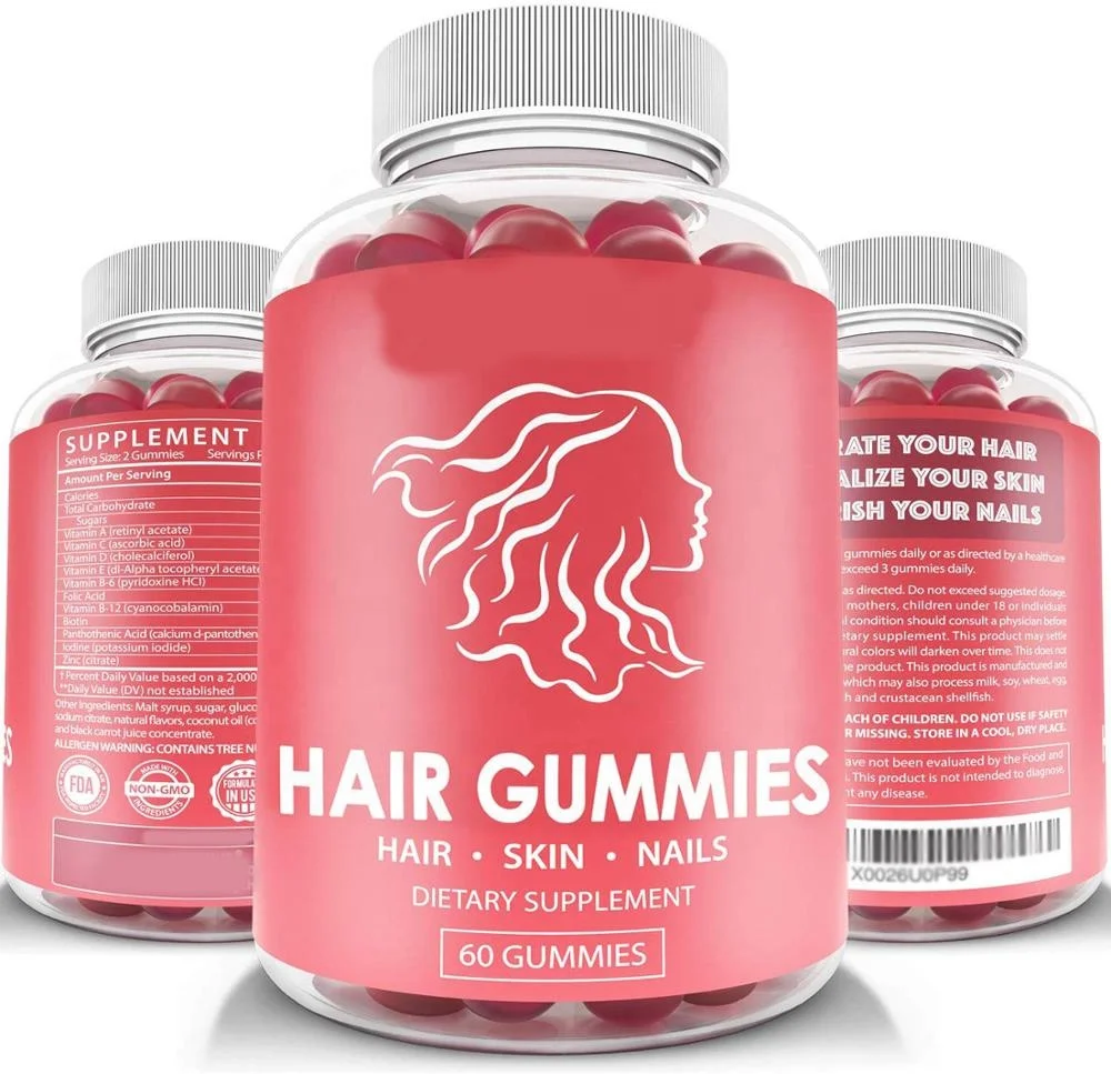  Витамины для волос biotin gummeis жевательные резинки богатые в веганах Omega-3 6 9 более быстрого