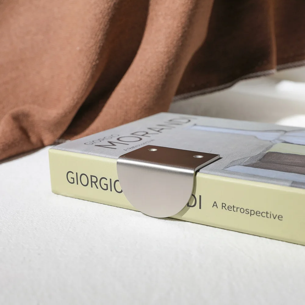 Invisible Edge Half Round Cabinet Handle Pull Exquisite Solid Brass Kitchen Hardware Classic Furniture Handle for Cabinet