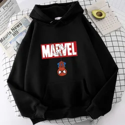 Wholesale Avenger Marvel Spiderman Harajuku Style Cartoon Print Men Pullover Hoodies