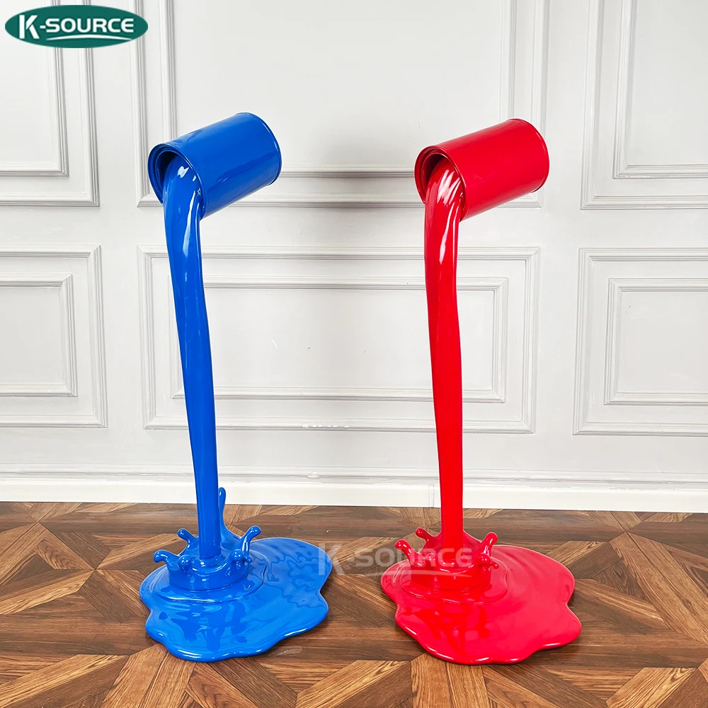 Indoor decoration customize Fiberglass sculptures painted resin statue