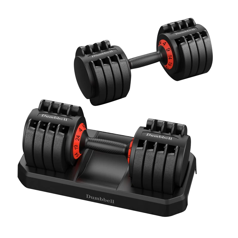 quick lock mens health detachable twistlock cast iron 25kg adjustable dumbbell dumbell set