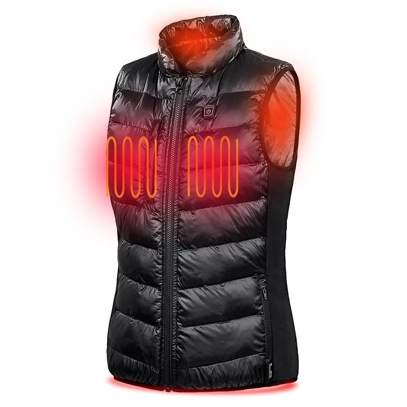 Autumn Winter Cotton Smart Heating Vest USB Infrared Electric Heated Vest Women Outdoor Flexible Thermal Warm Vest
