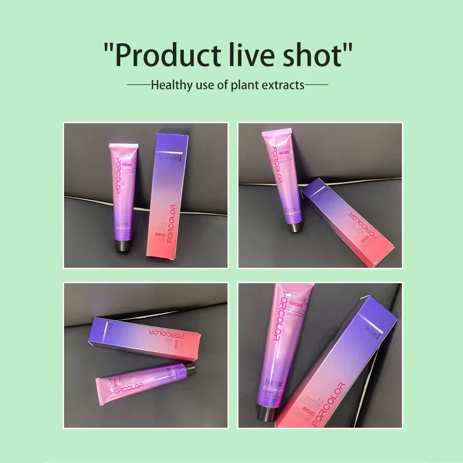 OEM/ODM hair color Manufacturer Rose Gold Low Ammonia Hair Dye LINGXIU Color Lady