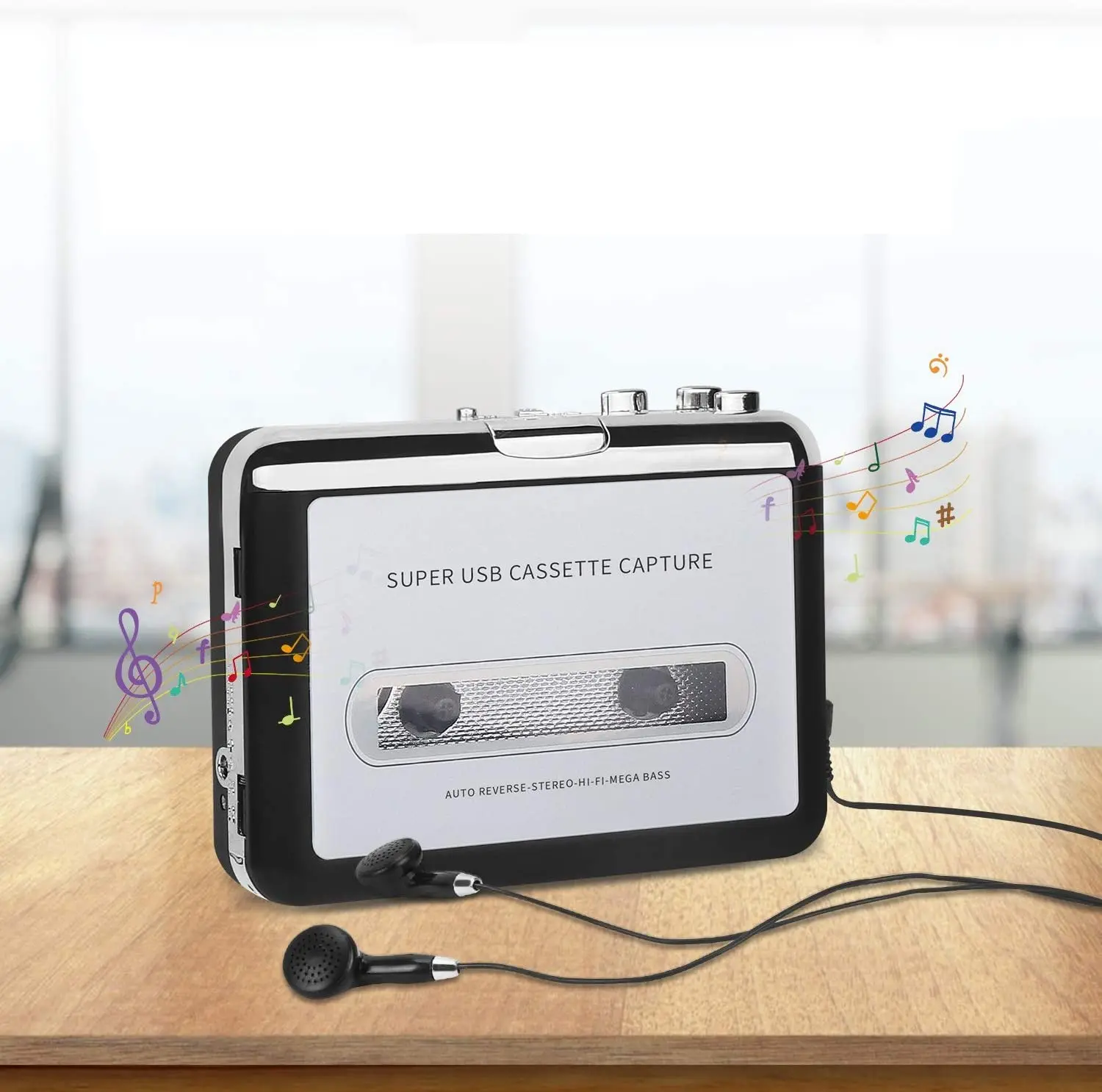 Новейший профессиональный аудио кассетный плеер магнитофон Walkman USB Кассетный в MP3