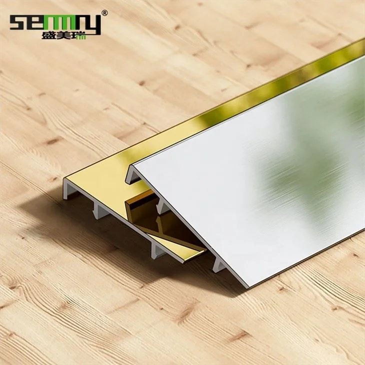 High Quality new design free sample stainless steelled skirting exterior angel brushed stainless steel skriting board