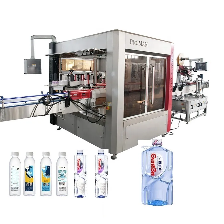 Self Adhesive Flat Surface One Side Double Sides Applicator Automatic Labeling Machine Laundry Detergent Water Wine Beer Shampoo