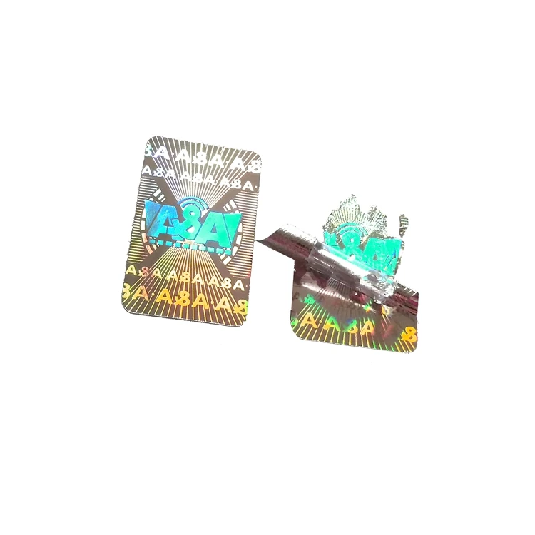 Custom warranty seal tamper proof sticker security void 3D hologram sticker packaging label
