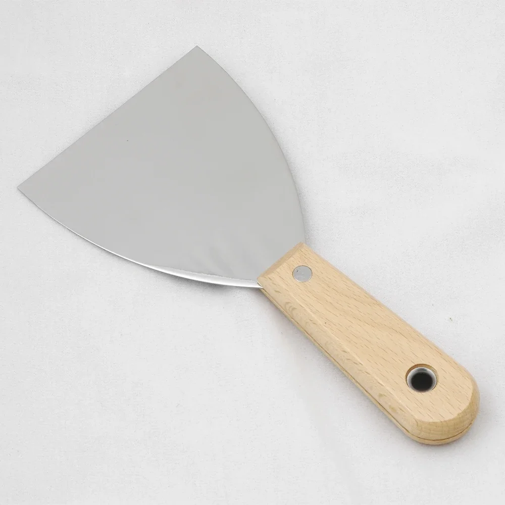 builders hand tool plastering Tool putty knife wooden handle scraper