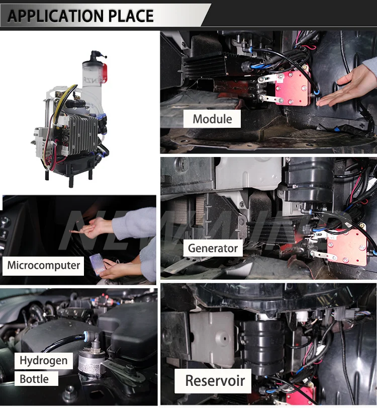 Portable New Energy Hydrogen Product Equipment Save 15%-20% Car Fuel Raise Car Speed To 10%~15% Fit To 1.7-2.6L For Ford Jeep