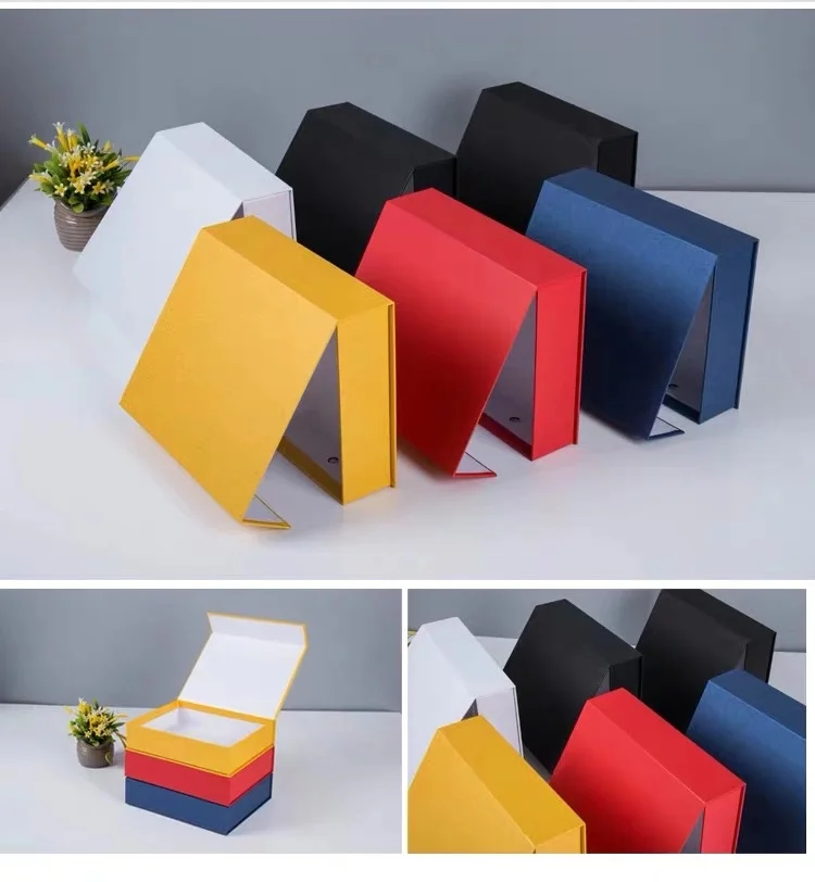 Factory Custom Cheap Book Style Box Surprise Magnetic Closure Lock For Jewelry Box