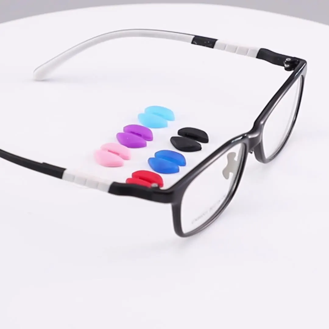 Hot selling half-moon decompression non-slip stipule silicone buckle nose pads Glasses accessories