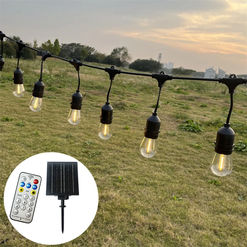 Garland Decorative Lighting Energy Saving New Solar S14 Bulb String Light