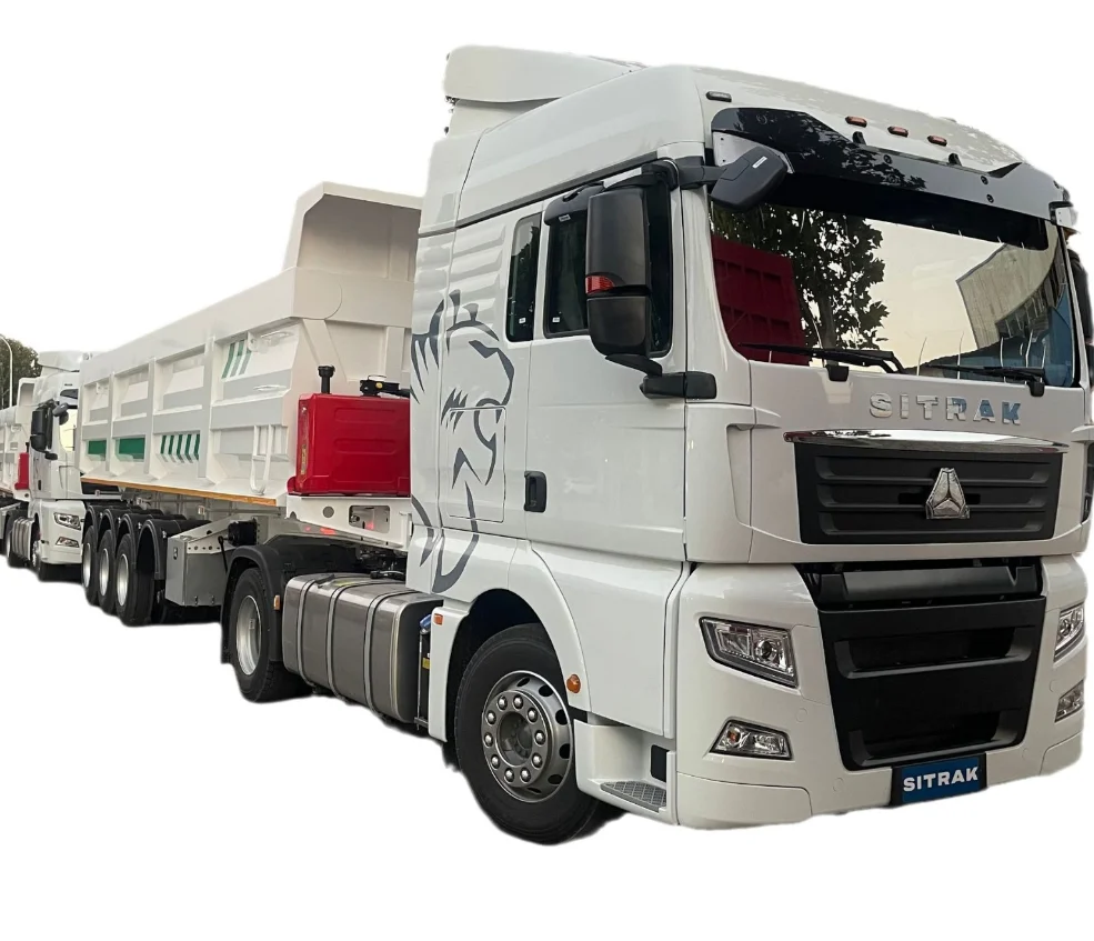 Howo Truck 3 Axles Rear Dump Tipping Trailer 45cbm 40 50 60ton U-shaped 4 Axle End Rear Tipper Dumper Semi Truck Trailers