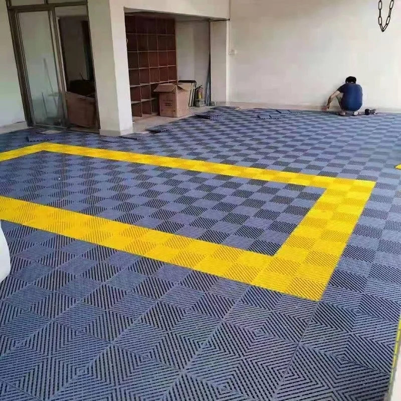 Strength car garage floor grate plastic modular interlocking tiles pvc garage floor tiles