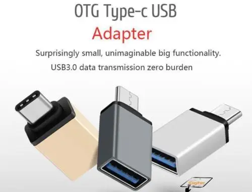 USB 3.0 Female to USB-C 3.1 Type C Male OTG Data Converter Adapter For