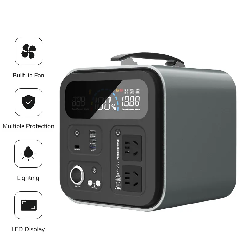 factory price 220 volt 110V portable solar power bank station 300wh 300W large charging battery laptop power bank for uk plug