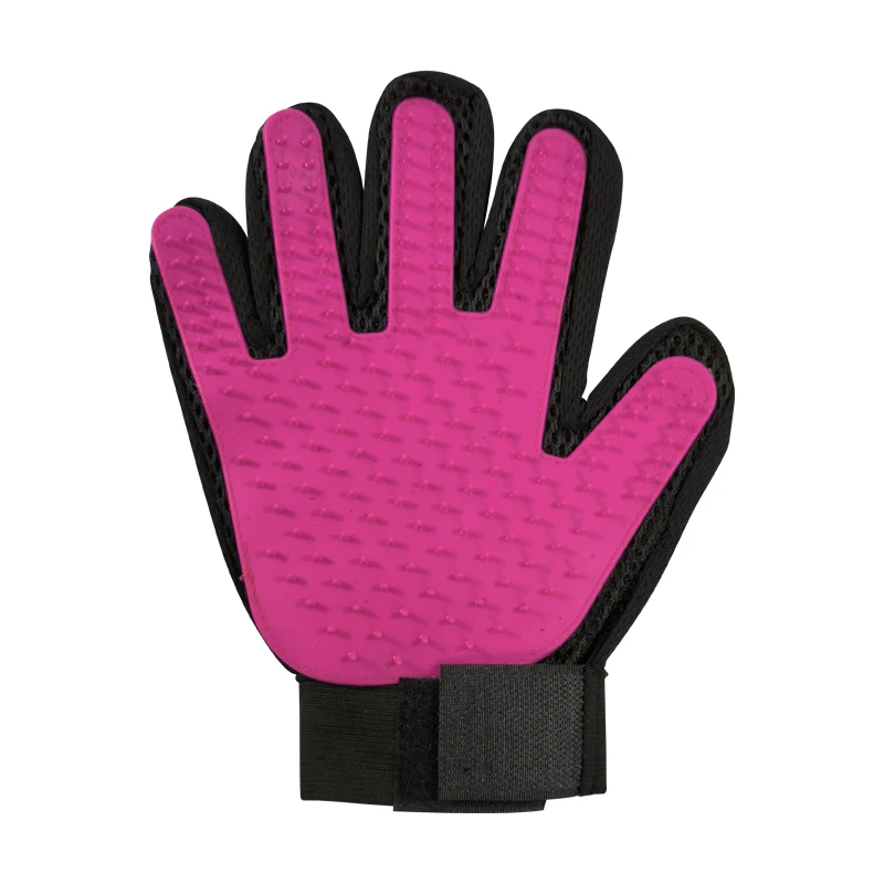 Pet silicone bath gloves five-finger grooming massage gloves for cats and dogs