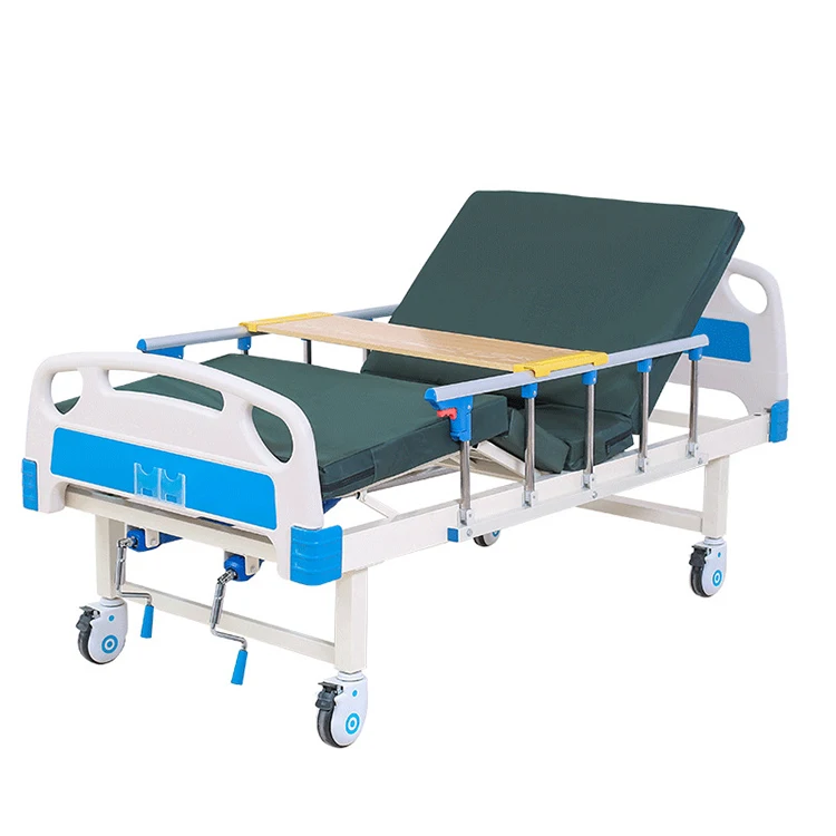 Hot Sale trending products 2 Functions 2 Crank nursing medical bed foldable hospital bed for elderly care products
