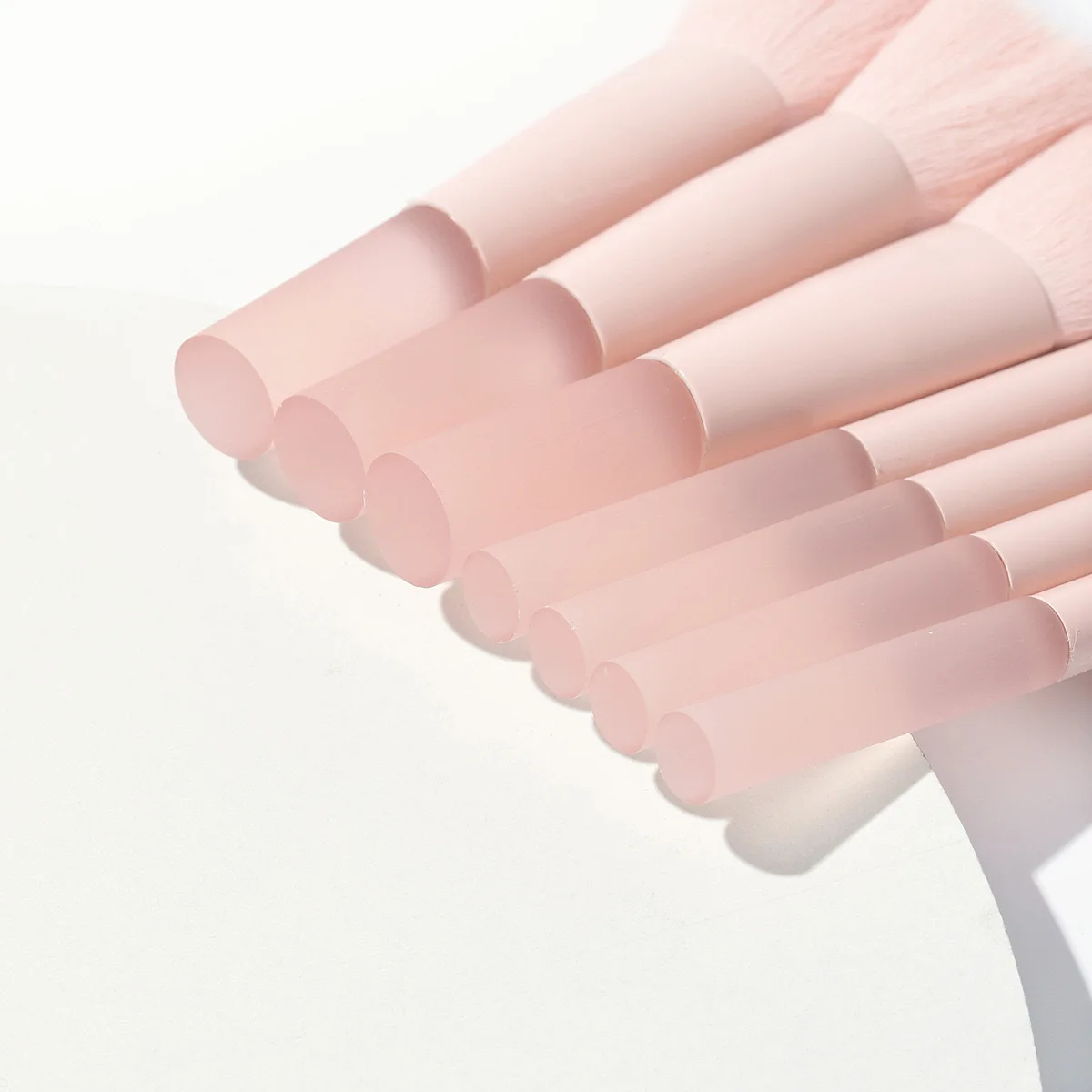 10 Pcs Makeup Brush Set for Travel Makeup Brush Kit Wholesale Mini Peach Pink Synthetic Hair Lipstick Set Foundation Brush
